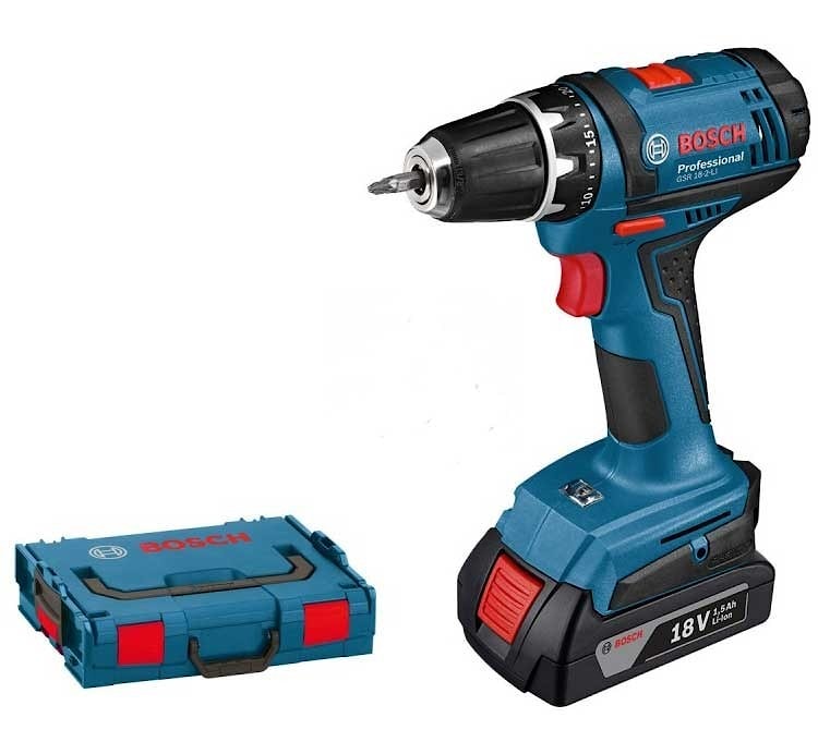 Аккумуляторный шуруповерт Bosch GSR 18-2-Li (L-BOXX, 3 АКБ)