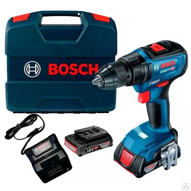 Аккумуляторный шуруповерт BOSCH GSR 18V-50 (2х2,0 A/h)